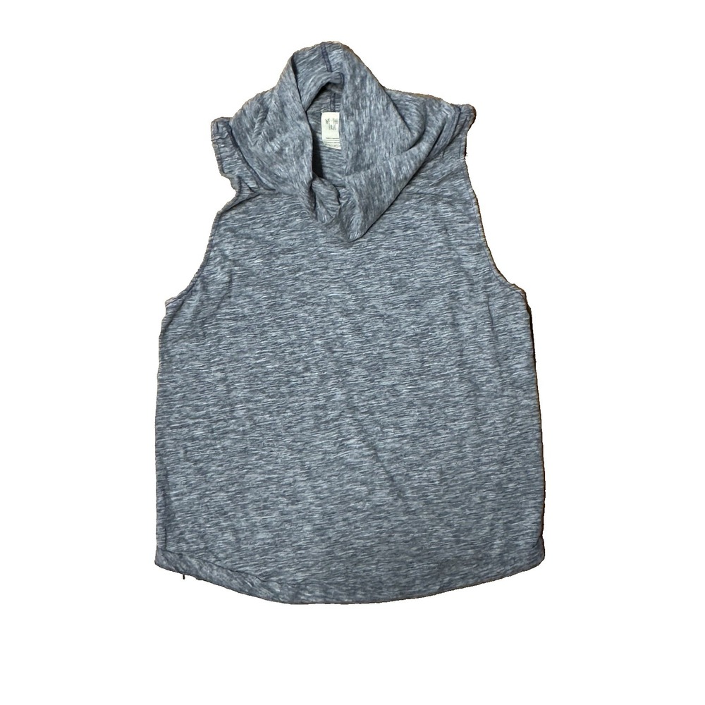 Free People Women's Size Large Blue Heathered Cowl Neck Tank Top